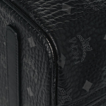MCM Visetos Medium Reversible Shopper Tote Black 10 of 19