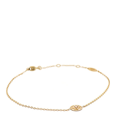 Christian Dior 18K Yellow Gold Diamond XS Rose Des Vents Bracelet 1 of 7