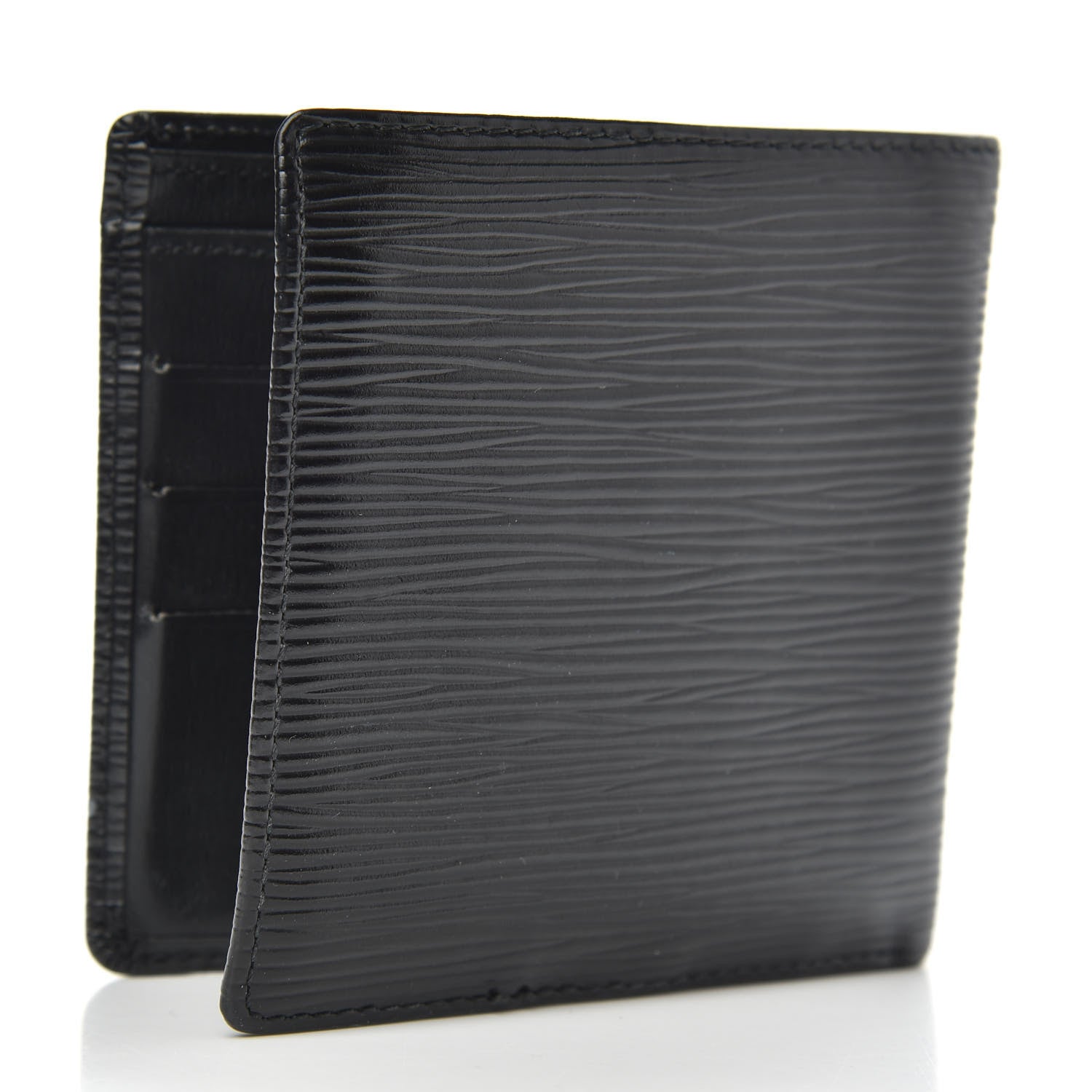 Louis Vuitton Epi Porte-Billets Cartes Credit Monnaie Wallet Black 3 of 12