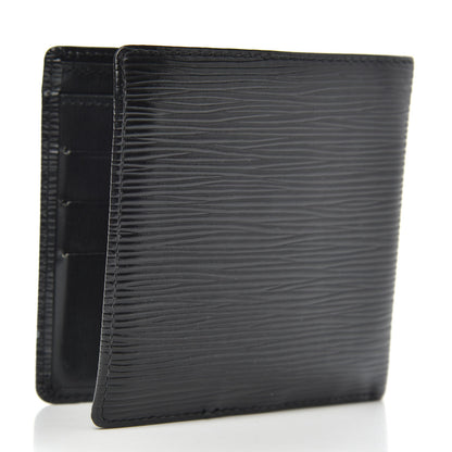 Louis Vuitton Epi Porte-Billets Cartes Credit Monnaie Wallet Black 3 of 12