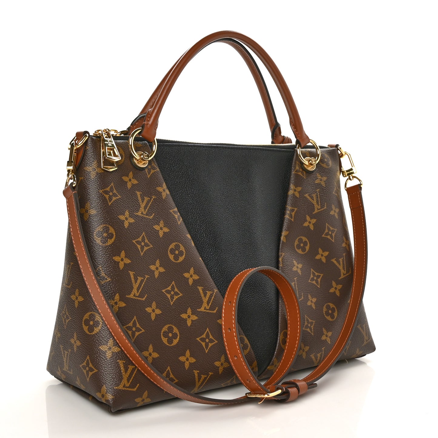 Monogram V Tote MM Black