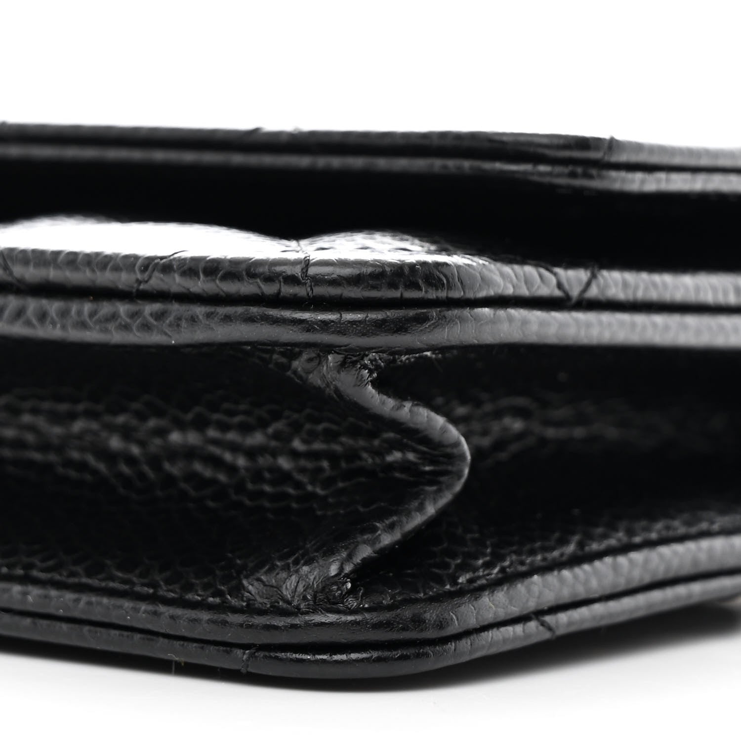 Chanel Caviar Quilted CC Turnlock Wallet On Chain WOC Black 11 of 12