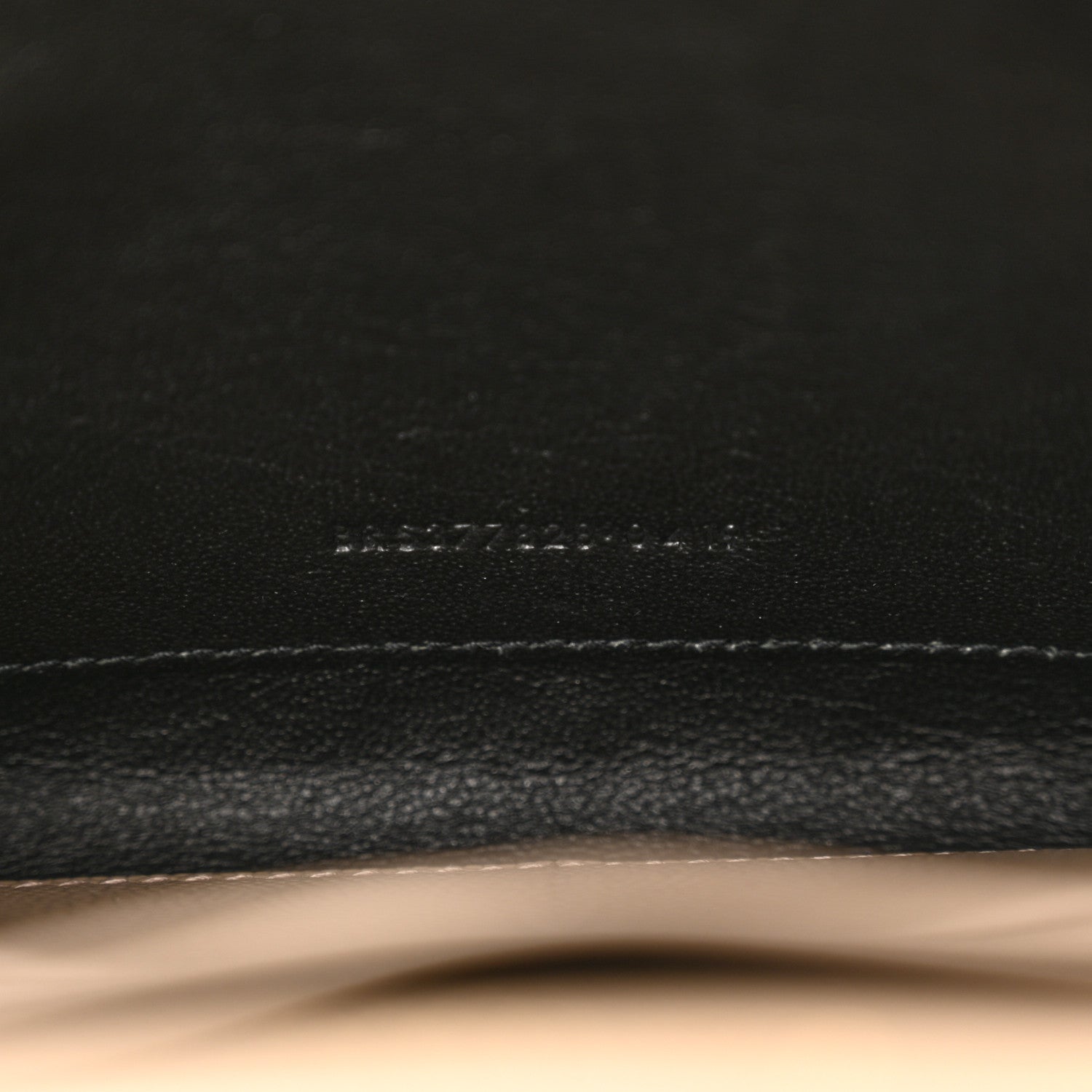Saint Laurent Grain De Poudre Matelasse Chevron Monogram Envelope Chain Wallet Dusty Grey 7 of 11
