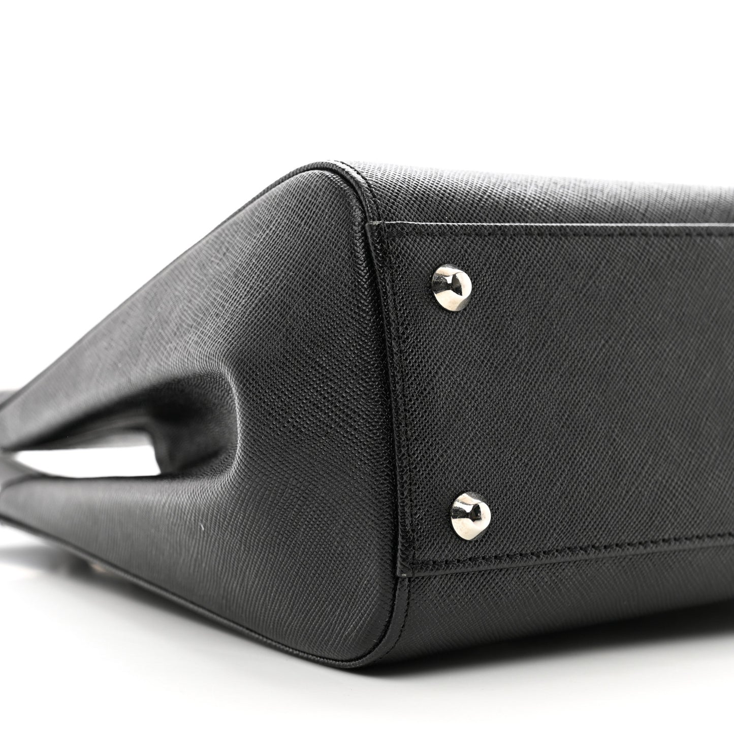 Derby Calfskin Top Handle Tote Black