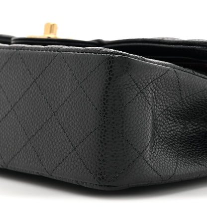 Chanel Caviar Quilted Small Double Flap Black 10 of 11