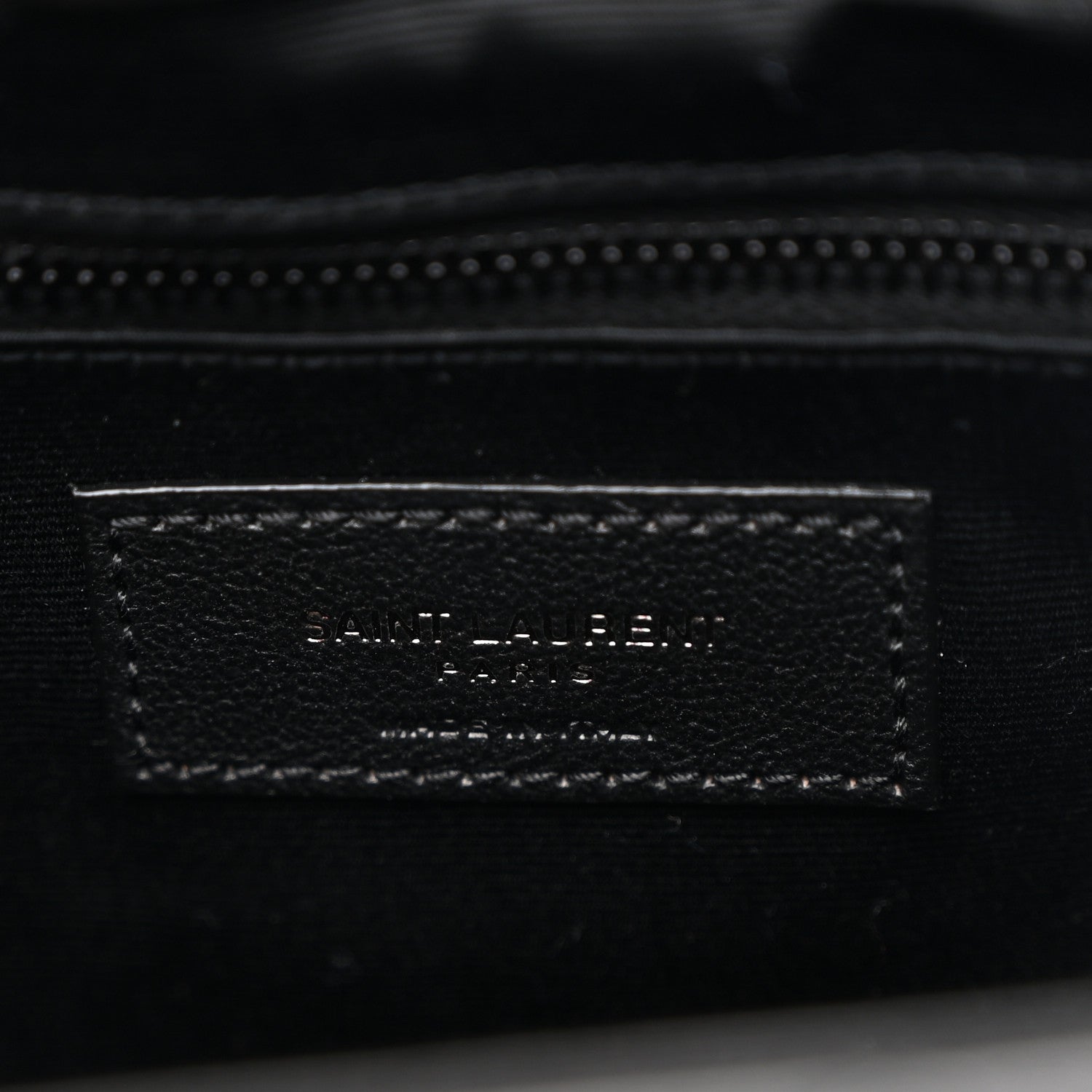 Saint Laurent Calfskin Y Quilted Monogram Monochrome Large Loulou Chain Satchel Black 7 of 11