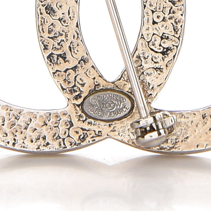 Chanel Pearl CC Brooch Pin Silver 4 of 4