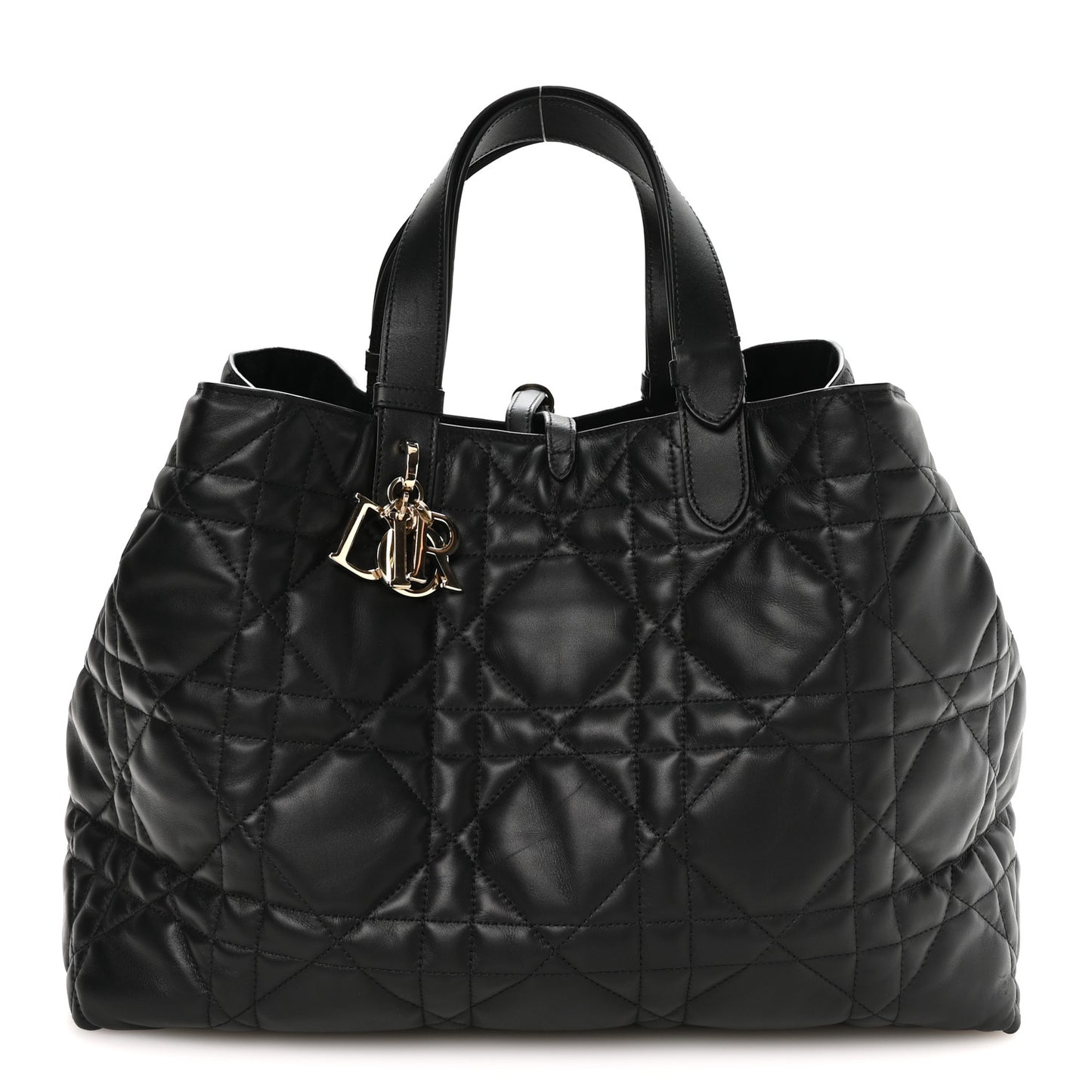 Calfskin Macrocannage Large Toujours Black