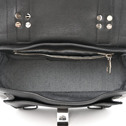 Proenza Schouler Grained Calfskin Tiny PS1 Satchel Black 5 of 11