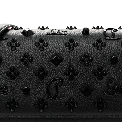 Christian Louboutin Calfskin Spikes Loubinthesky Paloma Clutch Black 8 of 10