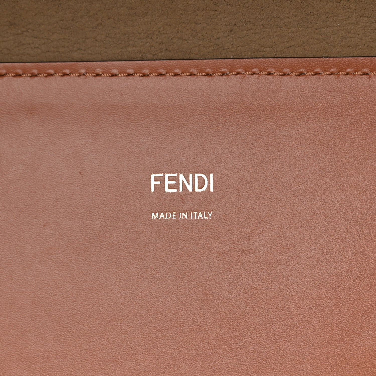 Fendi Vitello King Plexiglass Medium Fendi Sunshine Shopper Tote Cuoio 6 of 15