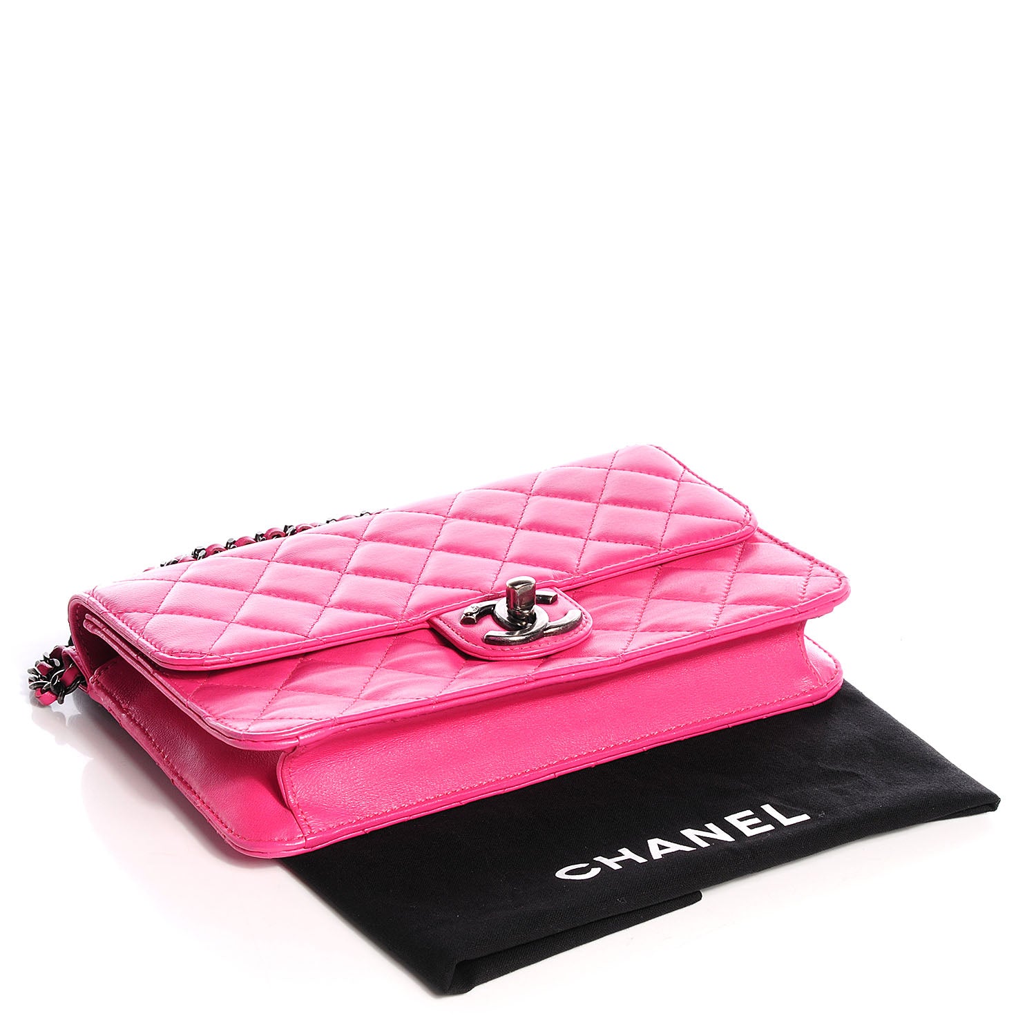 Chanel Lambskin Quilted Medium Crossing Times Flap Pink 4 of 7