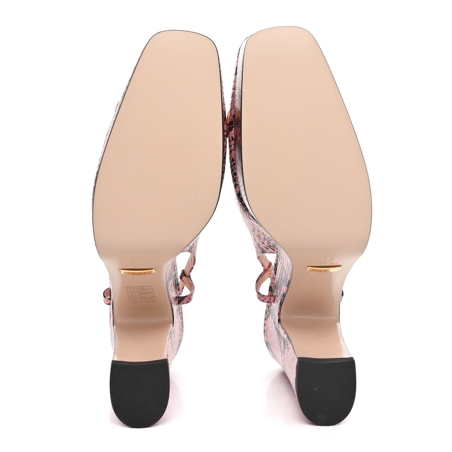 Calfskin Python Print Horsebit Platform 35/120mm Slingback Pumps 40 Wild Rose