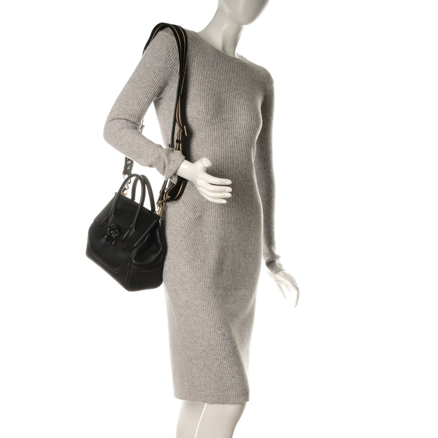 Calfskin Medium Palazzo Empire Bag Black