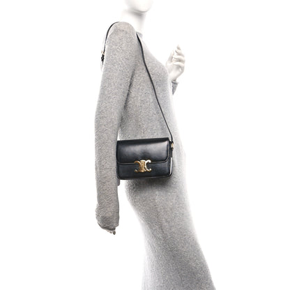 Celine Shiny Calfskin Teen Triomphe Black 2 of 10