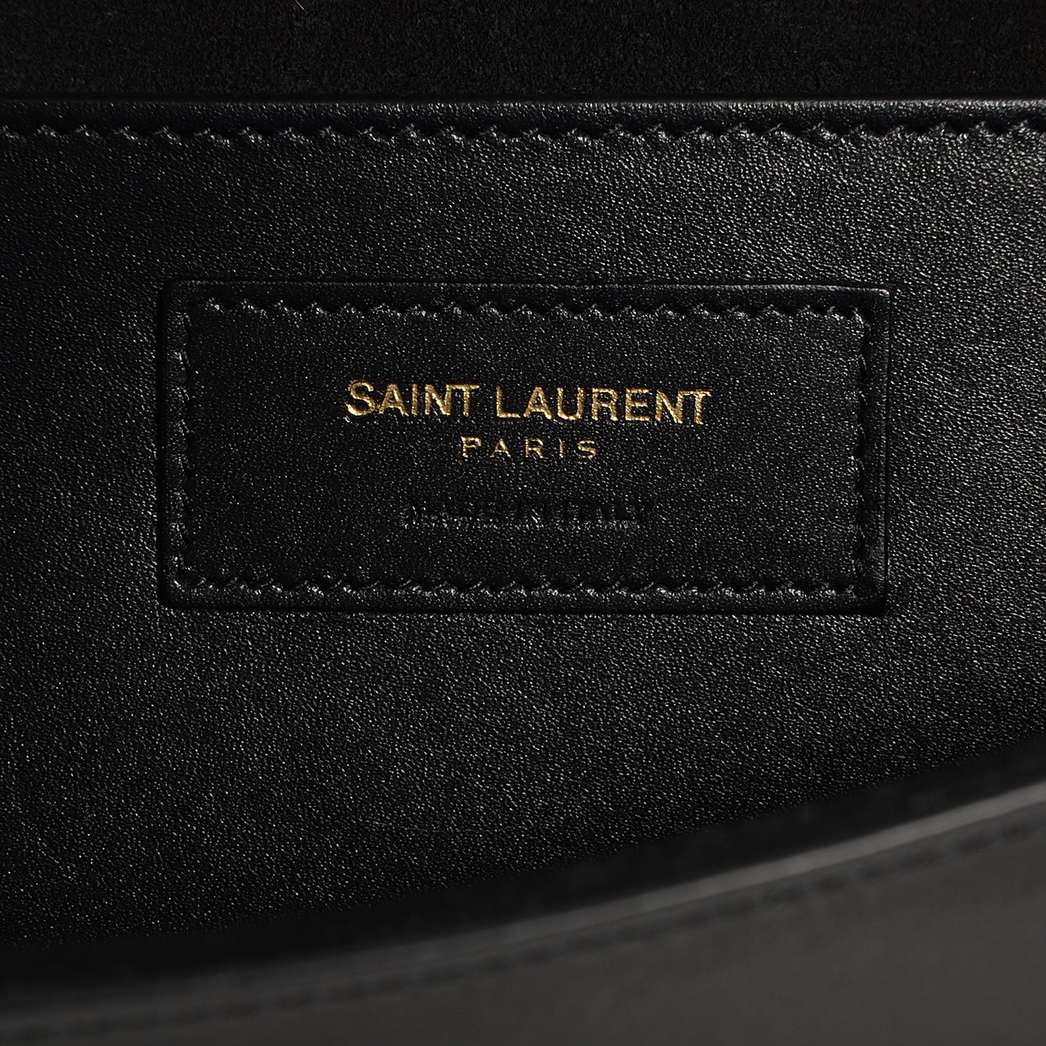Saint Laurent Calfskin Classic Monogram Tassel Clutch Black 8 of 11