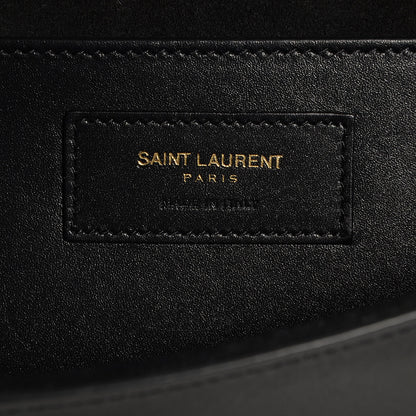 Saint Laurent Calfskin Classic Monogram Tassel Clutch Black 8 of 11