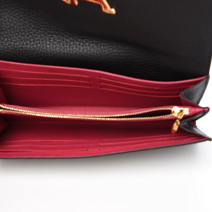 Louis Vuitton Taurillon Capucines Wallet Black 5 of 8