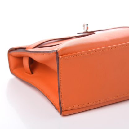 Hermes Swift Kelly Pochette Clutch Orange 10 of 23