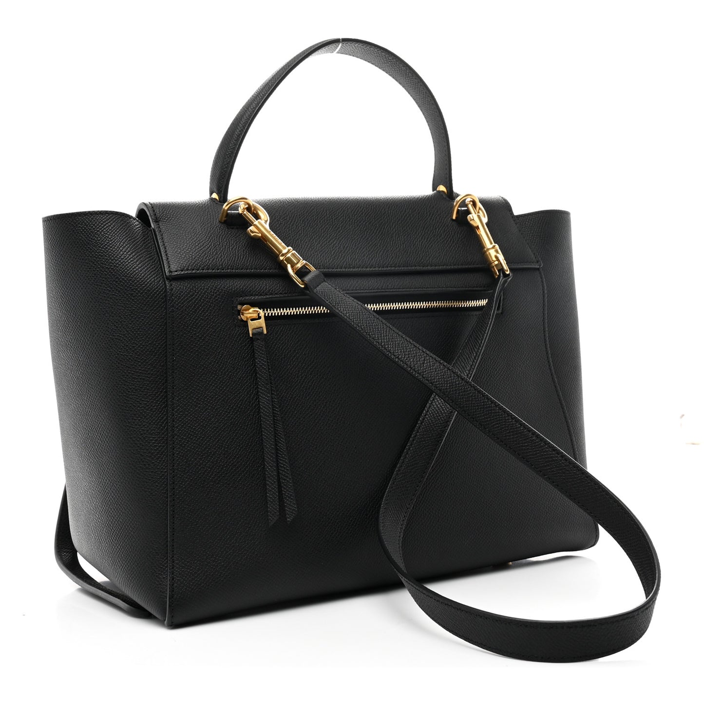 Grained Calfskin Mini Belt Bag Black