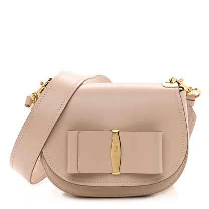 Salvatore Ferragamo Smooth Calfskin Small Anna Shoulder Bag New Bisque 1 of 10