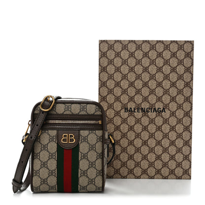 Gucci X BALENCIAGA BB Supreme Monogram Web Mini Ophidia Messenger Beige New Acero 13 of 13