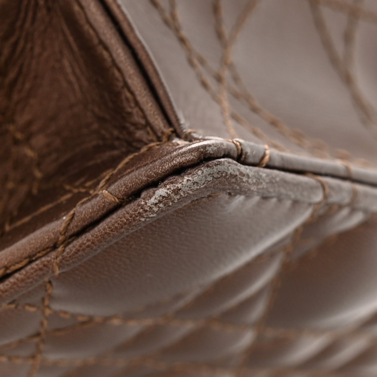 Iridescent Lambskin Gradient Chain Lady Dior Chain Pouch Metallic Pink