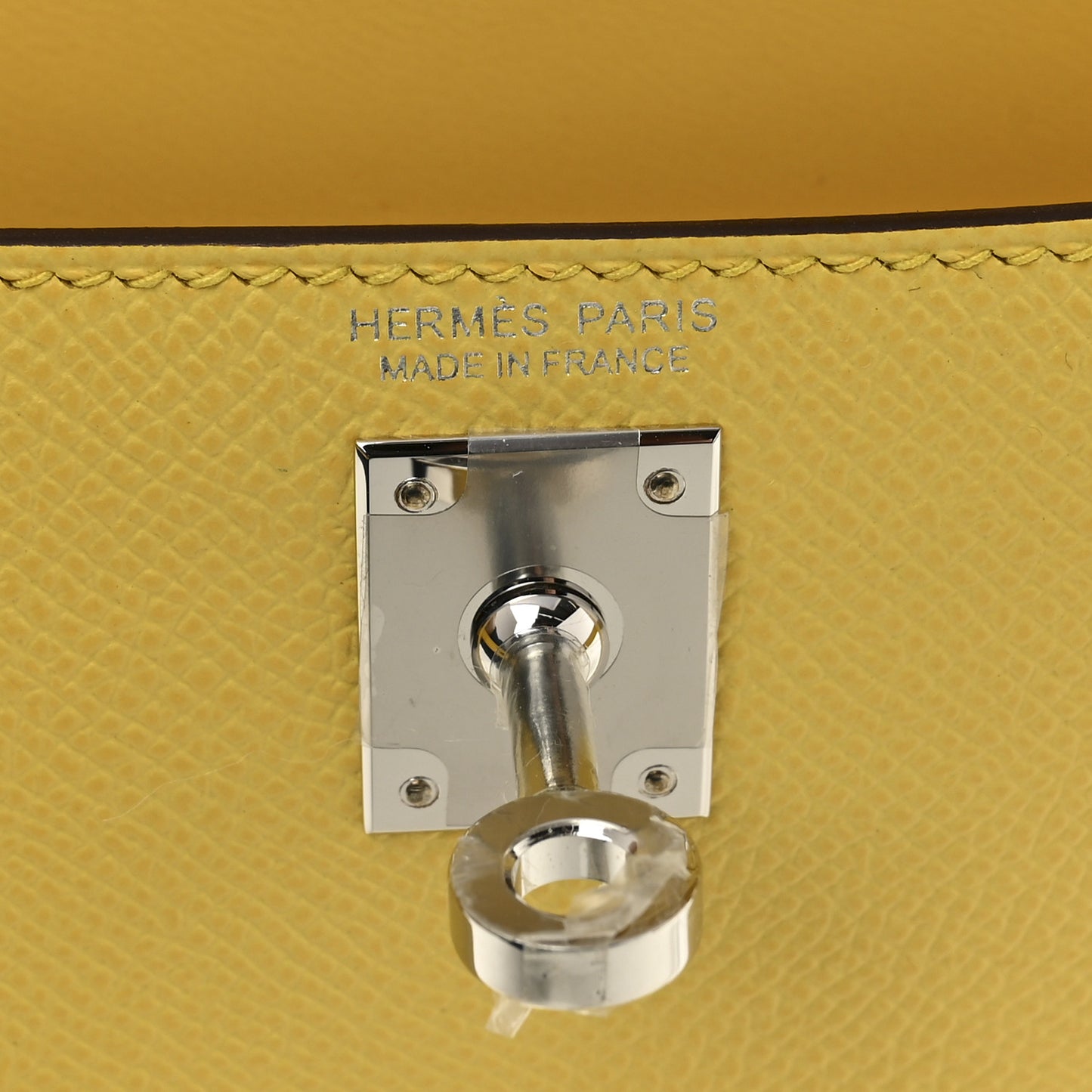 Epsom Mini Kelly Sellier 20 Jaune Mango