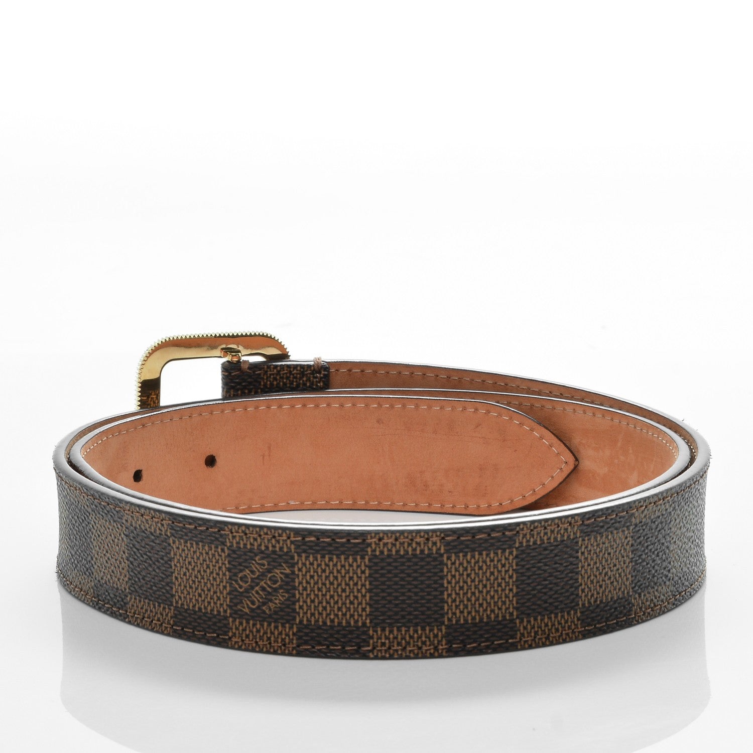 Louis Vuitton Damier Ebene Tresor Belt 90 36 3 of 8