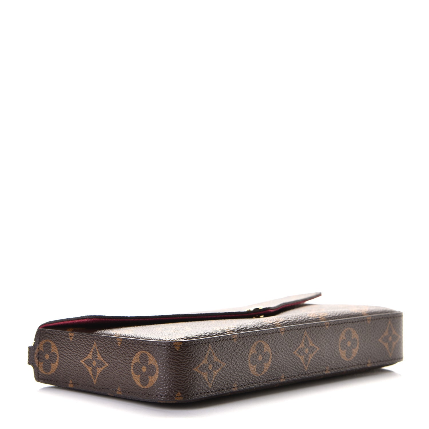 Louis Vuitton Monogram Pochette Felicie Chain Wallet Fuchsia 3 of 6