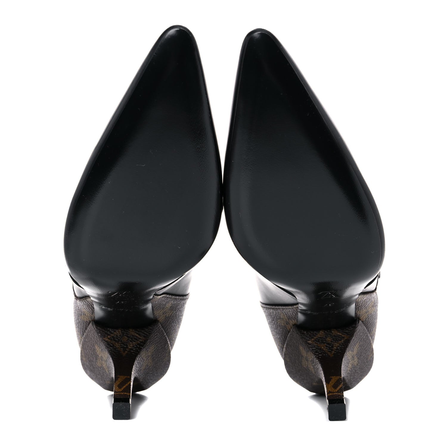 Louis Vuitton Calfskin Monogram Janet Ankle Boots 37 Black 5 of 9