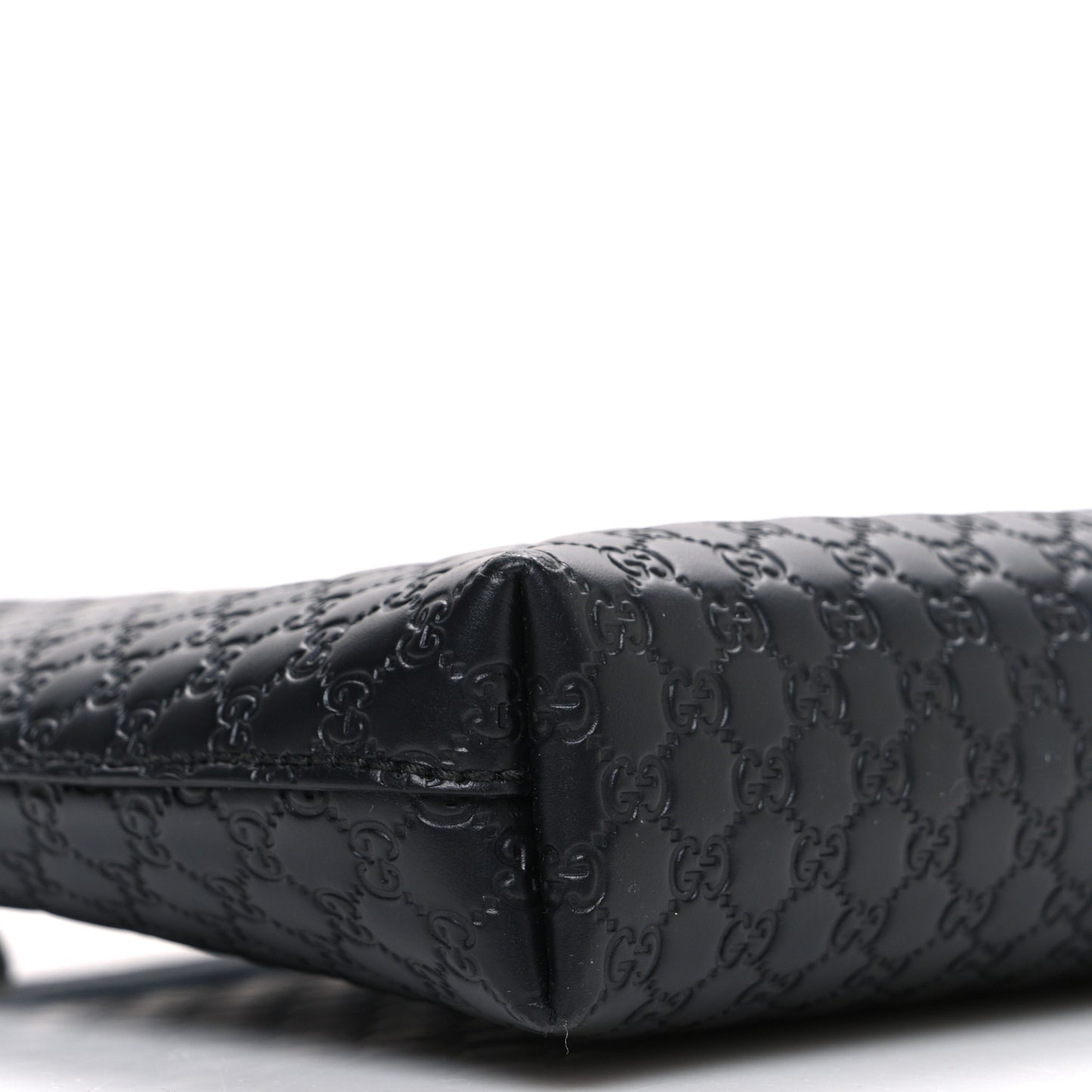 Microguccissima Flat Crossbody Black
