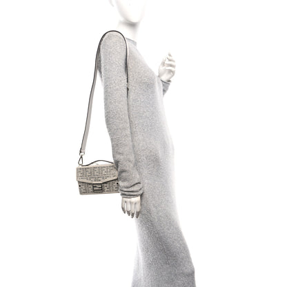 Fendi Strass FF 1974 Baguette Soft Trunk Ghiaia 2 of 10