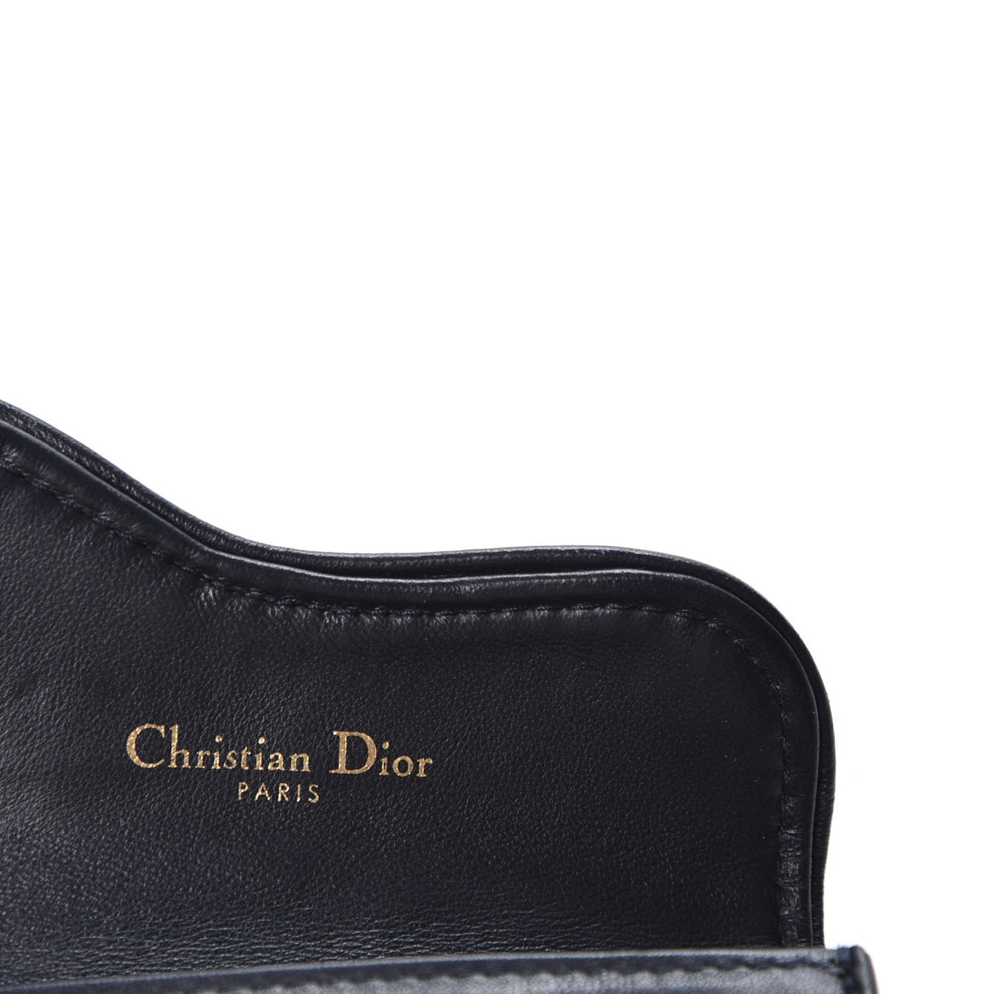Oblique Saddle Card Holder Blue