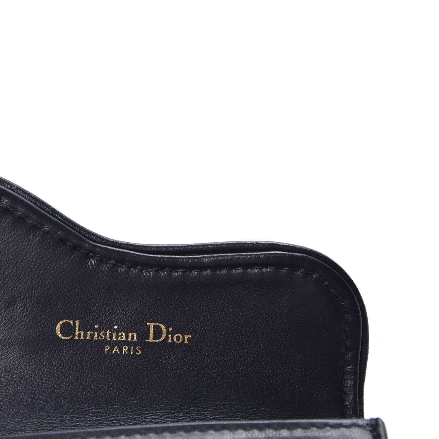 Christian Dior Oblique Saddle Card Holder Blue 7 of 8