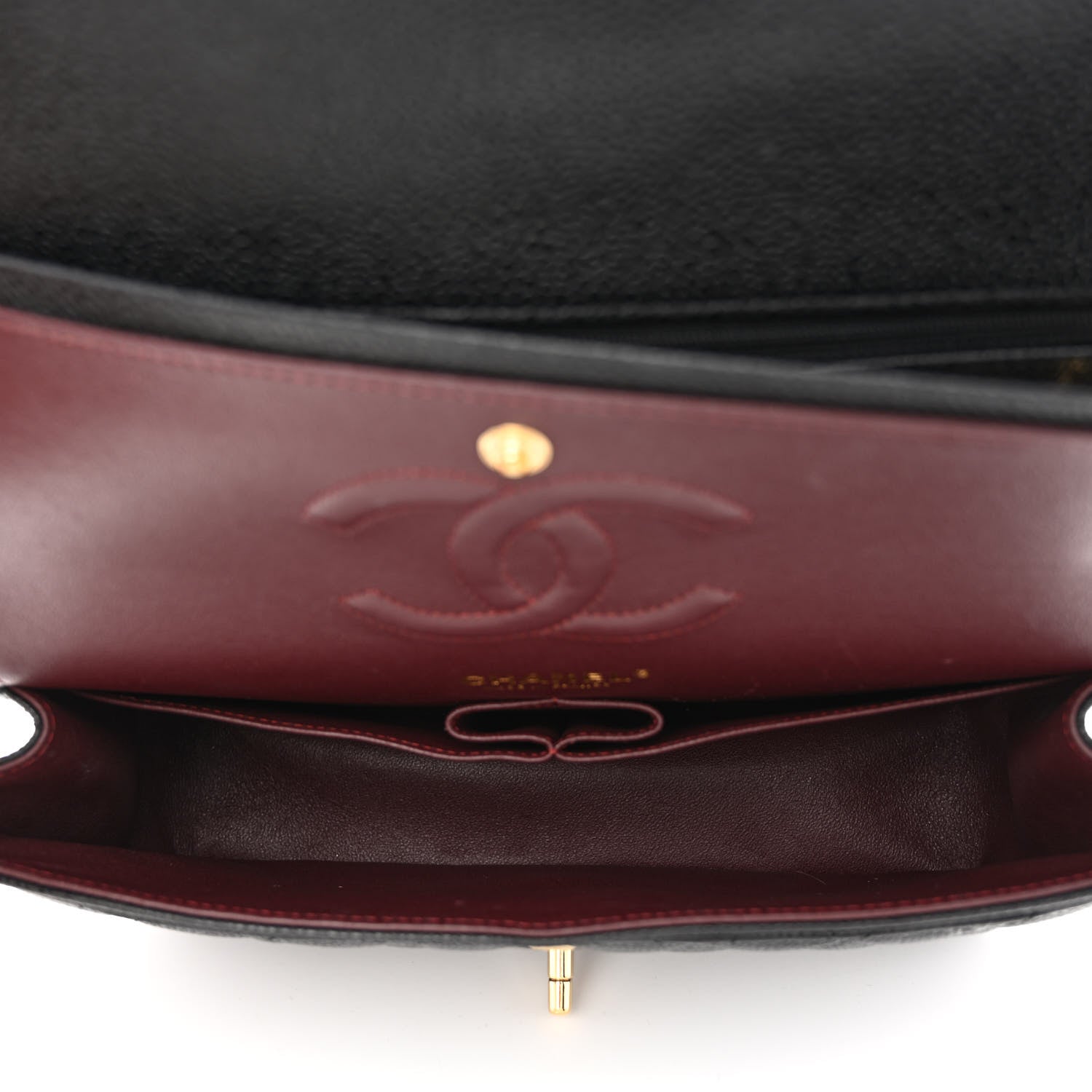 Chanel Caviar Quilted Medium Double Flap Black 5 of 10