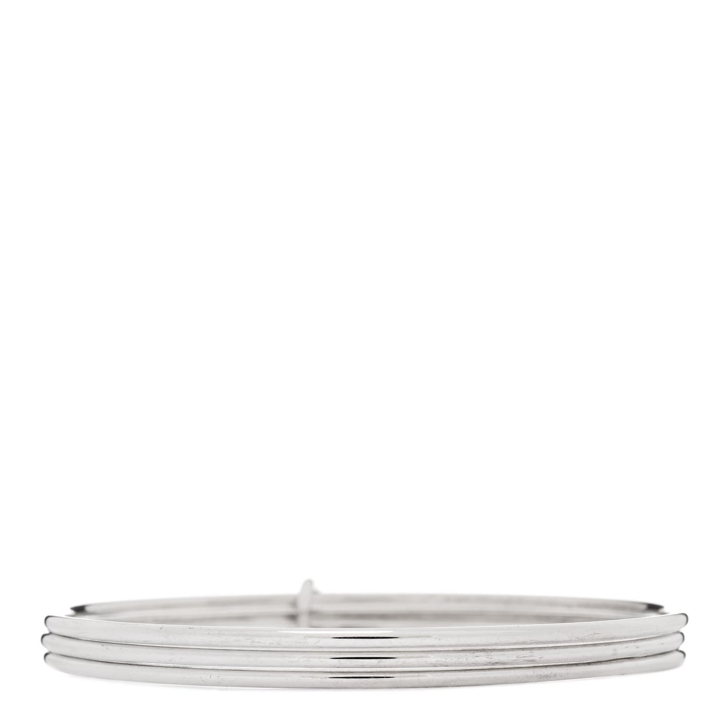 Sterling Silver Heart Triple Bangle Bracelet