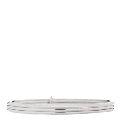 Tiffany Sterling Silver Heart Triple Bangle Bracelet 2 of 3