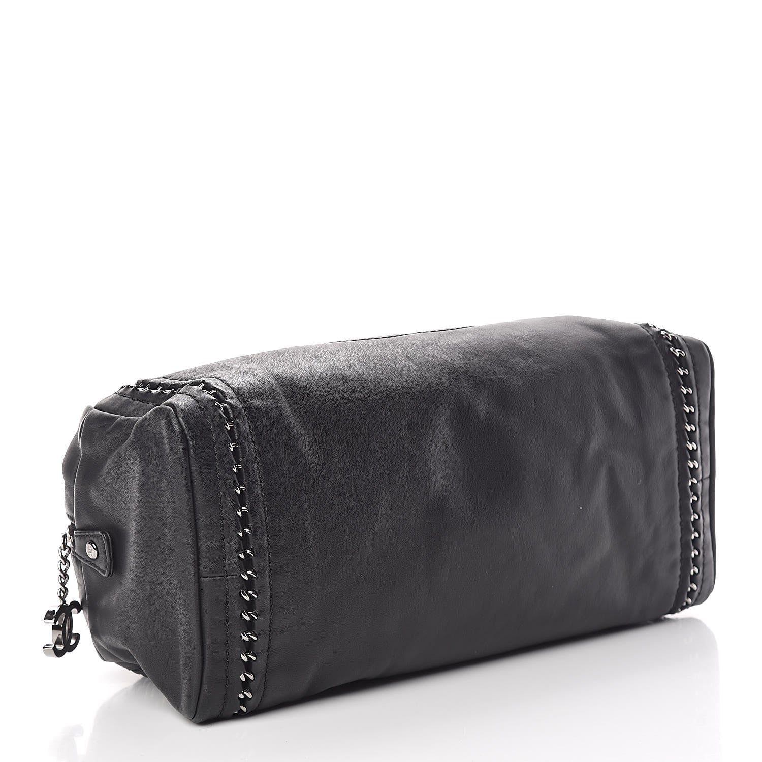 Chanel Smooth Calfskin Medium Luxe Ligne Bowler Black 4 of 14