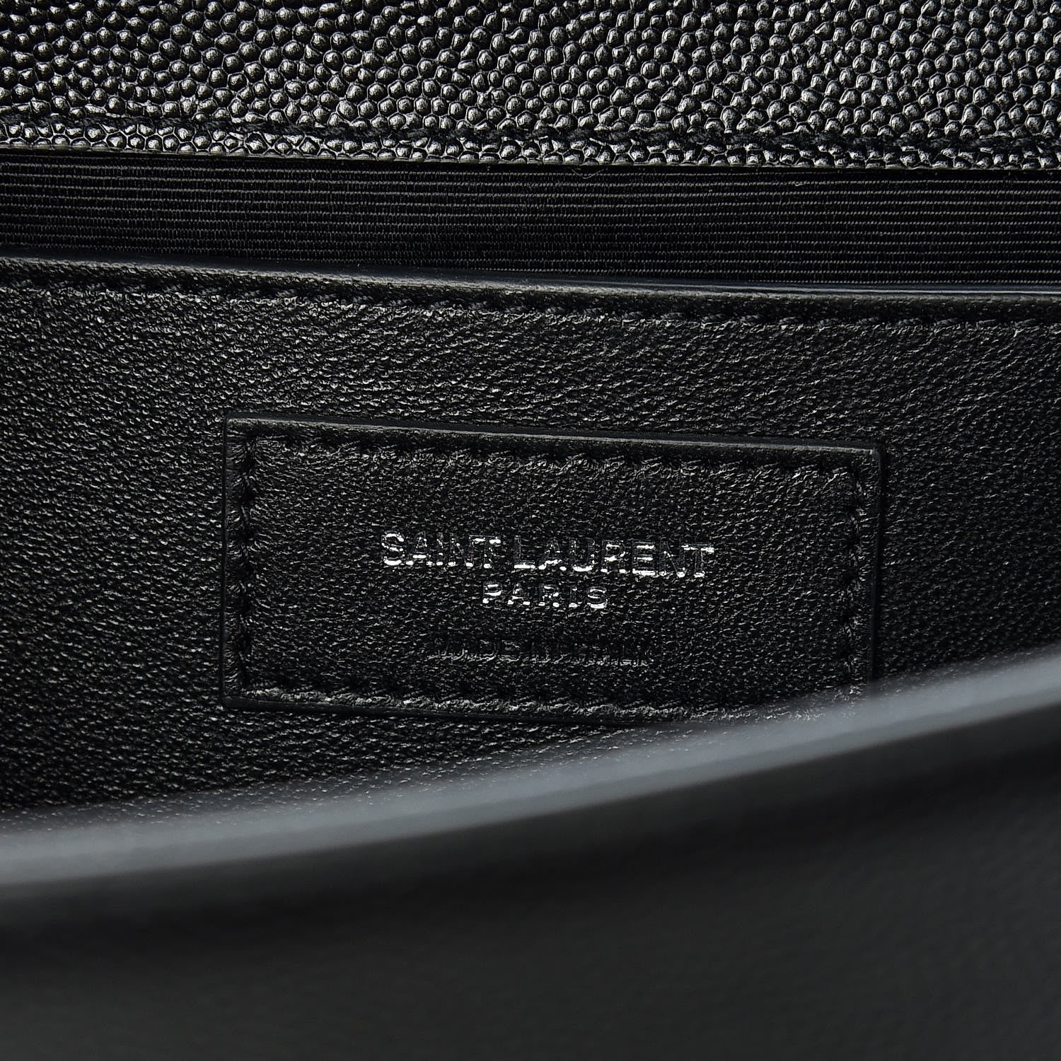 Saint Laurent Grain De Poudre Medium Classic Monogram Kate Satchel Black 9 of 11