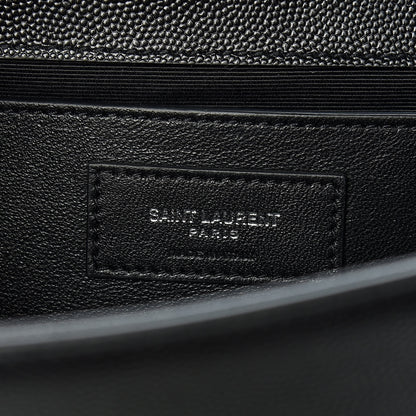 Saint Laurent Grain De Poudre Medium Classic Monogram Kate Satchel Black 9 of 11