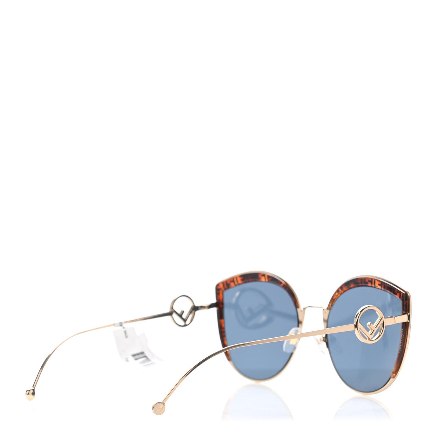 Metal Acetate F is Fendi FF Cat Eye Sunglasses FF 0290/S Blue Havana