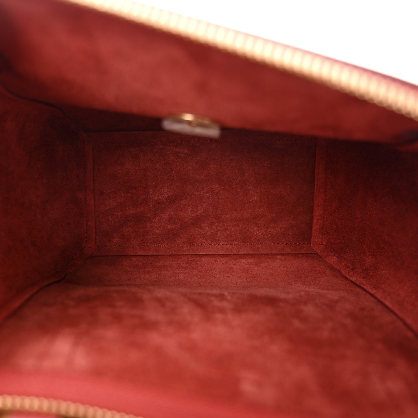 Grained Calfskin Nano Belt Bag Ruby