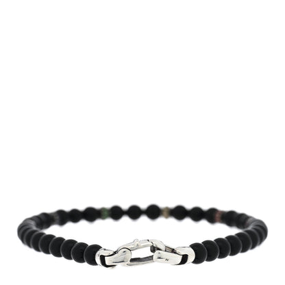 David Yurman Sterling Silver Black Onyx Sapphire Ruby Black Onyx Garnet Spiritual Beads Rainbow Bracelet 2 of 3