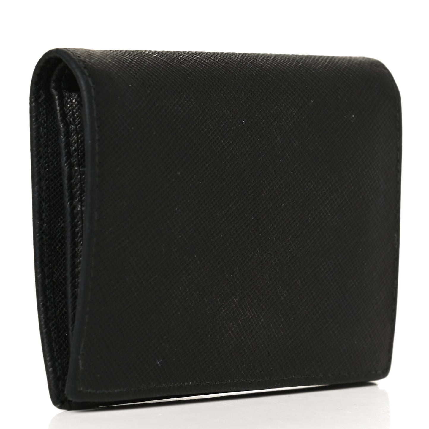 Saffiano Metal Bi-Fold Wallet Black