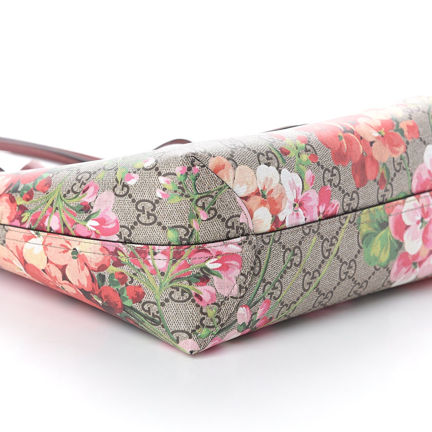 GG Supreme Monogram Blooms Small Reversible Tote Beige Multicolor Dry Rose