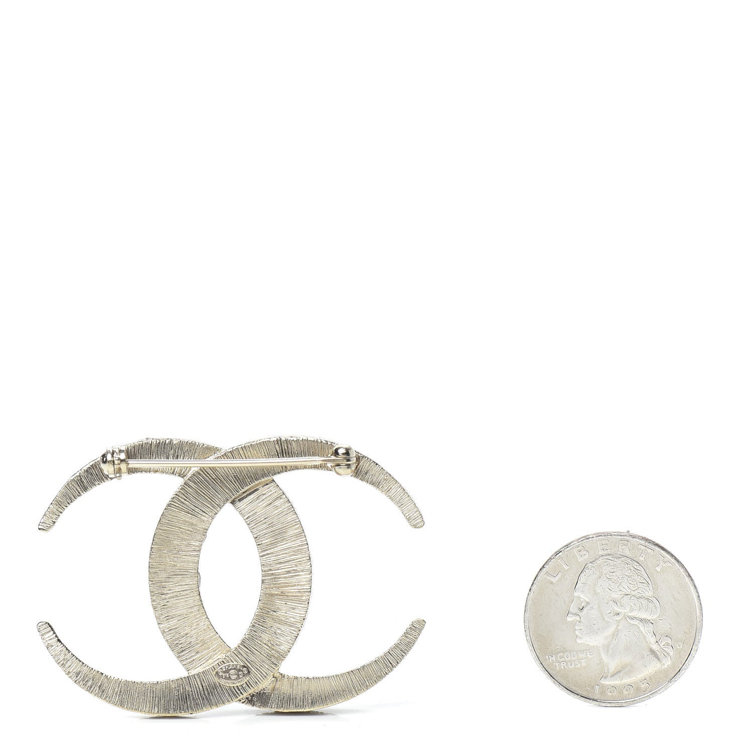 Chanel Baguette Crystal Dubai CC Brooch Gold 2 of 4