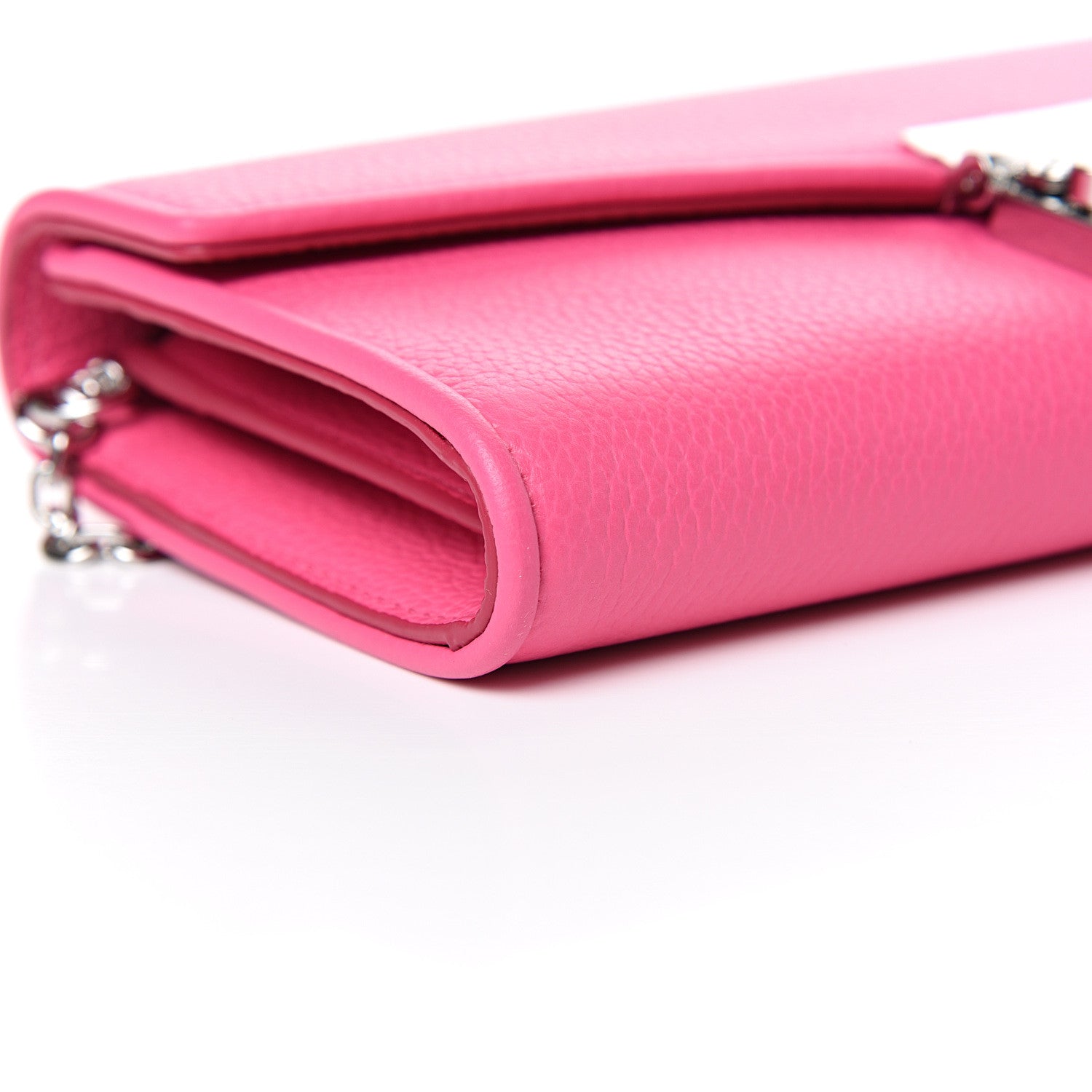 MCM Calfskin Large Patricia Wallet On Chain Pink 8 of 9
