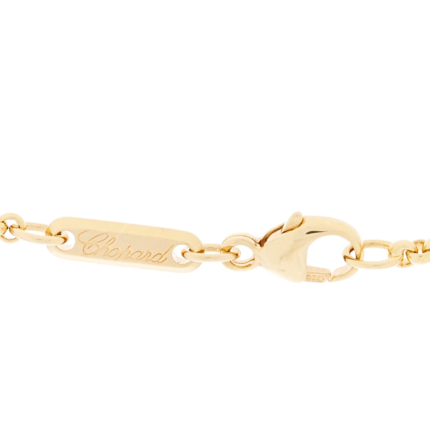 18K Yellow Gold Happy Diamonds Cross Pendant Necklace