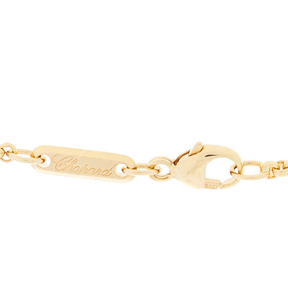 Chopard 18K Yellow Gold Happy Diamonds Cross Pendant Necklace 3 of 5